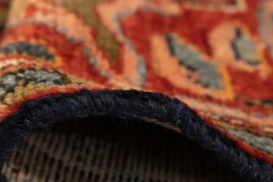 Semi Antique Tribal 4X14 Hossainabad Persian Runner Rug