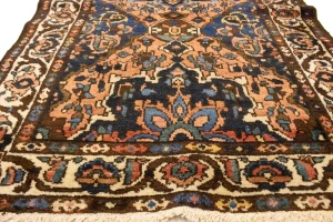 Semi Antique Floral Tribal 3'6X8'9 Bakhtiari Persian Runner Rug
