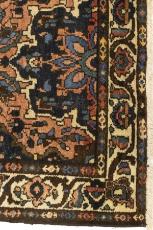 Semi Antique Floral Tribal 3'6X8'9 Bakhtiari Persian Runner Rug