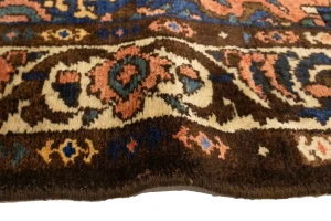 Semi Antique Floral Tribal 3'6X8'9 Bakhtiari Persian Runner Rug