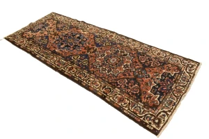 Semi Antique Floral Tribal 3'6X8'9 Bakhtiari Persian Runner Rug