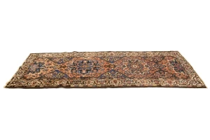 Semi Antique Floral Tribal 3'6X8'9 Bakhtiari Persian Runner Rug