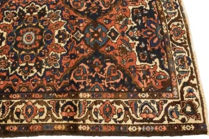 Semi Antique Floral Tribal 3'6X8'9 Bakhtiari Persian Runner Rug