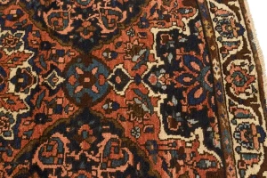 Semi Antique Floral Tribal 3'6X8'9 Bakhtiari Persian Runner Rug