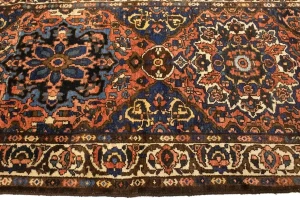 Semi Antique Floral Tribal 3'6X8'9 Bakhtiari Persian Runner Rug
