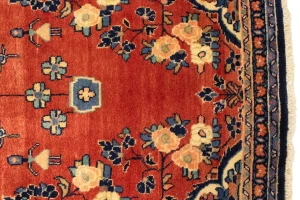 Semi Antique Red Tribal 4X10 Hamedan Persian Rug