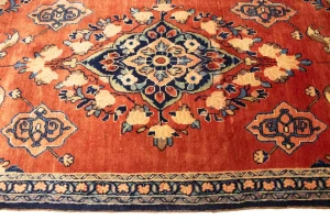 Semi Antique Red Tribal 4X10 Hamedan Persian Rug