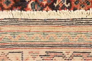 Antique Plum Floral 4X15 Mahal Persian Runner Rug
