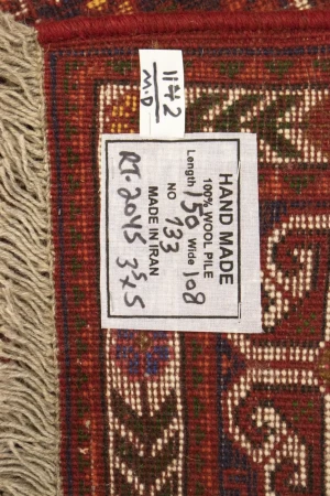 Red Tribal 3'5X5 Shiraz Persian Rug
