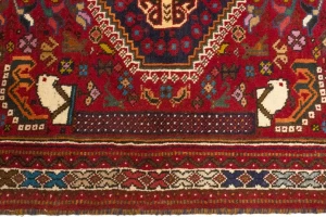 Red Tribal 3'6X5 Shiraz Persian Rug