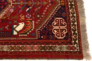 Red Tribal 3'6X5 Shiraz Persian Rug