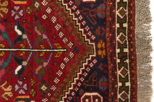 Red Tribal 3'6X5 Shiraz Persian Rug