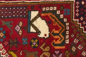 Red Tribal 3'6X5 Shiraz Persian Rug