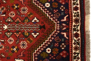 Red Tribal 3'6X5 Shiraz Persian Rug