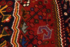 Red Tribal 3'6X5 Shiraz Persian Rug