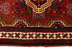Red Tribal 3'6X5 Shiraz Persian Rug