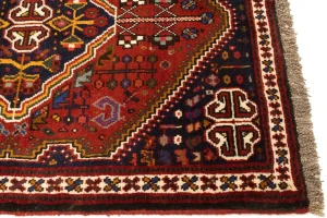 Red Tribal 3'6X5 Shiraz Persian Rug