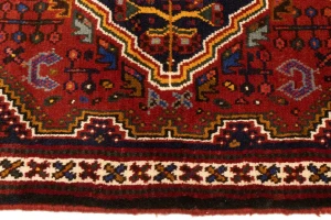 Red Tribal 3'6X5 Shiraz Persian Rug