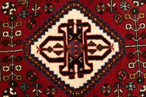 Red Tribal 3'5X5 Shiraz Persian Rug