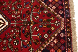 Red Tribal 3'5X5 Shiraz Persian Rug