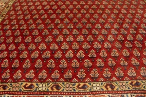 Semi Antique Rusty Red Tribal 4X10 Botemir Persian Runner Rug