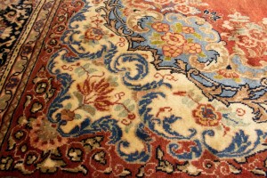 Antique Scarlet Red Floral 10X13 Mahal Persian Rug