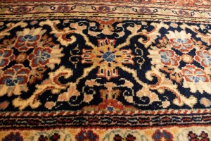Antique Scarlet Red Floral 10X13 Mahal Persian Rug