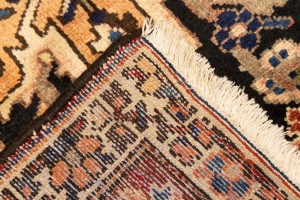 Antique Brick Red Floral 10'6X12'7 Bakhtiari Persian Rug