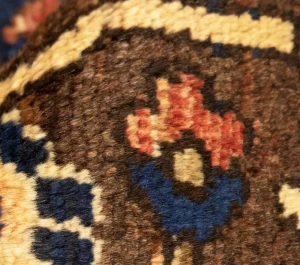 Semi Antique Rusty Red Floral 9'5X12'4 Bakhtiari Persian Rug
