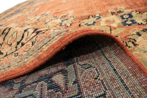 Semi Antique Rusty Red Traditional 10'4X13'6 Mahal Persian Rug