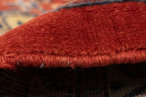 Semi Antique Scarlet Red Floral 10X14 Mahal Persian Rug