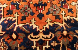 Antique Rusty Red Tribal 9X13 Bakhtiari Persian Rug