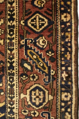 Antique Rust Tribal 10X13 Bakhtiari Persian Rug