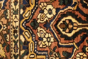 Antique Rust Tribal 10X13 Bakhtiari Persian Rug