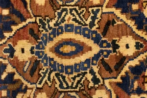 Antique Rust Tribal 10X13 Bakhtiari Persian Rug