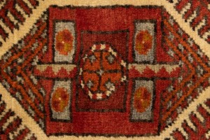 Vintage Dark Purple-navy Tribal 3'6X10'7 Karajeh Persian Runner Rug