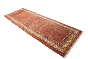 Semi Antique Tribal Rusty Red 3'8X10'5 Botemir Persian Runner Rug