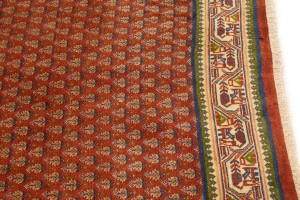 Semi Antique Tribal Rusty Red 3'7X9'8 Botemir Persian Runner Rug