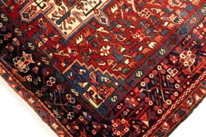 Semi Antique Red Tribal 5X6 Karajeh Persian Rug