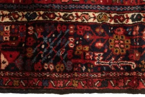 Semi Antique Red Tribal 4'6X6'3 Karajeh Persian Rug
