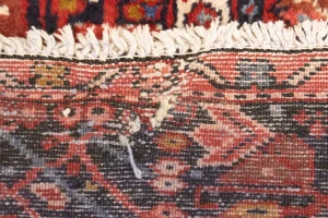 Semi Antique Red Tribal 4'6X6'3 Karajeh Persian Rug