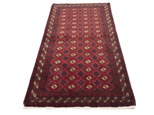 Vintage Red Tribal 3'6X6'8 Balouch Persian Rug