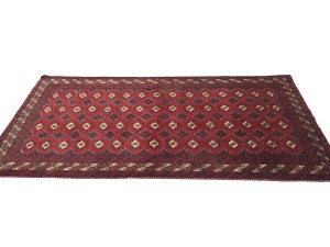 Vintage Red Tribal 3'6X6'8 Balouch Persian Rug