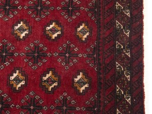 Vintage Red Tribal 3'6X6'8 Balouch Persian Rug