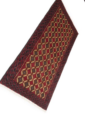 Vintage Red Tribal 3'3X6'4 Balouch Persian Rug
