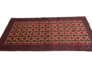 Vintage Red Tribal 3'3X6'4 Balouch Persian Rug