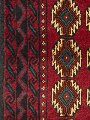 Vintage Red Tribal 3'3X6'4 Balouch Persian Rug