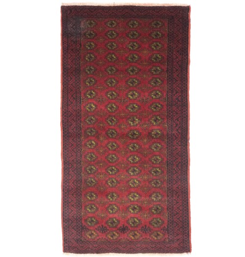 Vintage Red Tribal 3X6 Balouch Persian Rug