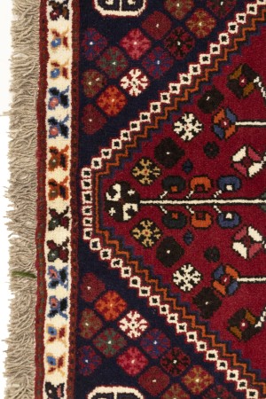 Red Tribal 3'5X5 Shiraz Persian Rug