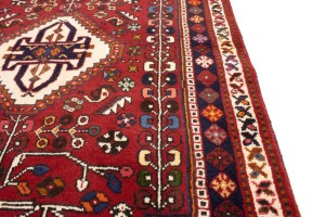 Red Tribal 3'5X5 Shiraz Persian Rug